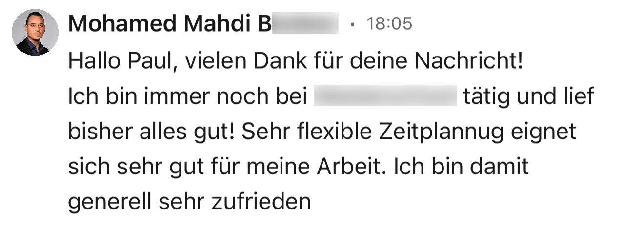 Nachricht von Murat C.